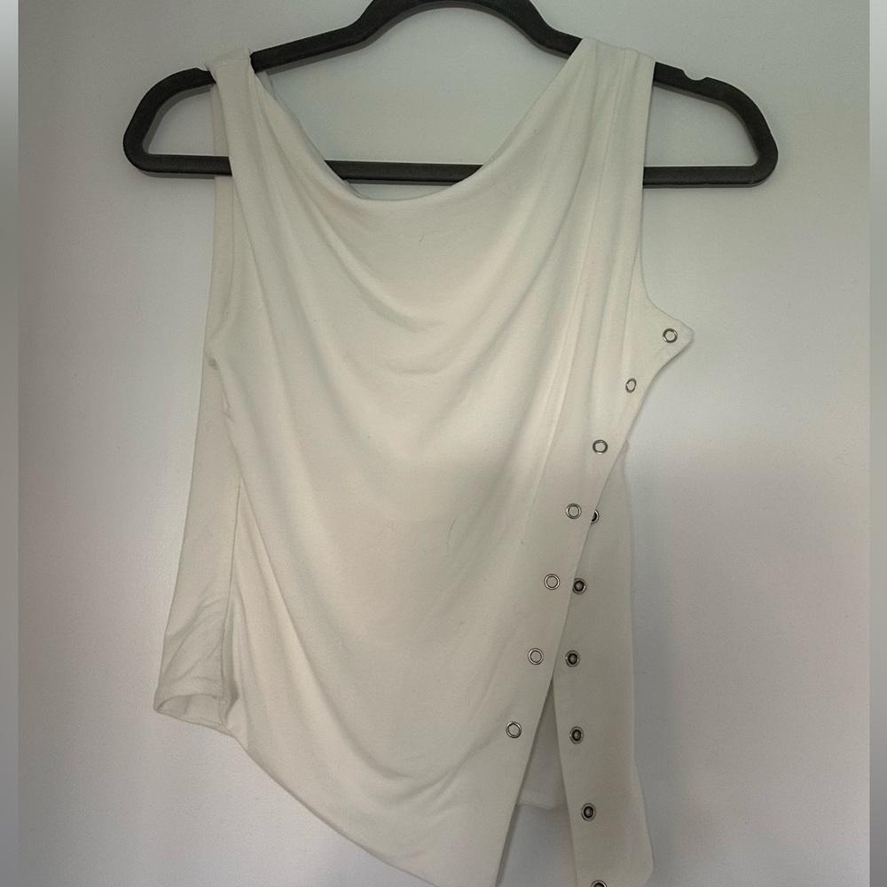 tiger mist assymetrical top